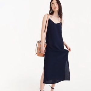 *NWT* J. Crew Midi Navy Slip Dress